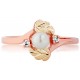 Genuine Pearl with Diamond Accent Rose Gold Ladies' Ring - By Mt Rushmore